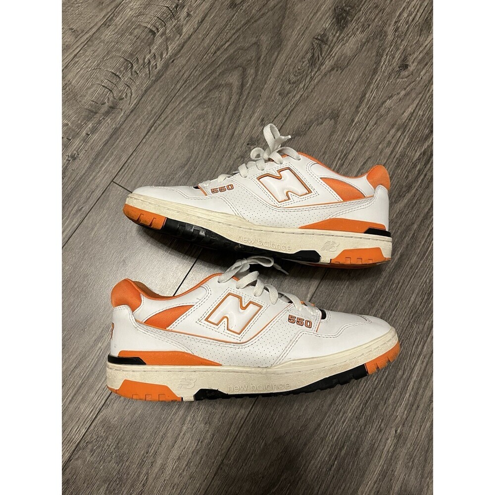 Size 10- New Balance 550 Varsity Orange